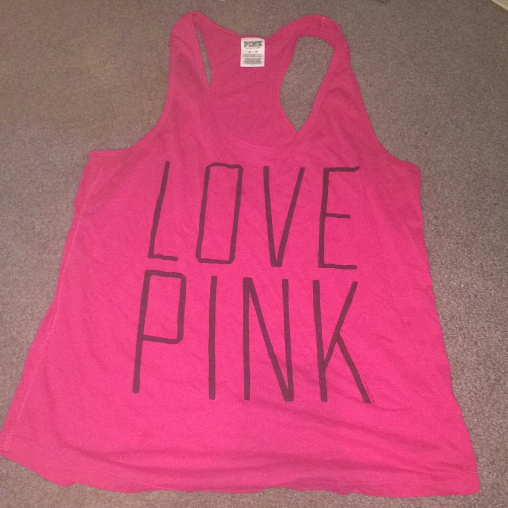 Pink Racerback Tank Top